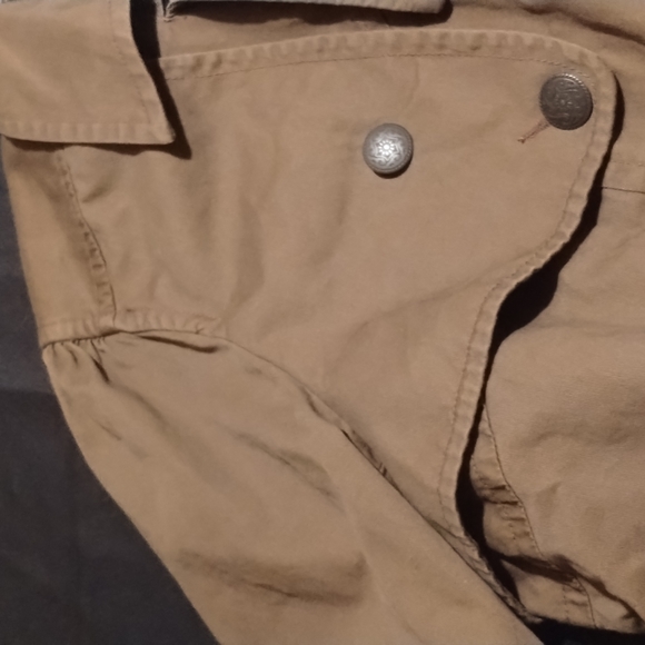 Venezia Woman's Coat 100% Cotton Size 26/28 Color: Light Brown - Picture 5 of 15